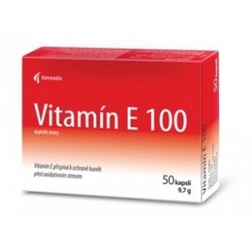 Vitamín E 100mg—50 kapslí - DOPRODEJ Exp. 1/25 (2 ks k objednání, další za běžnou cenu 55,- Kč)