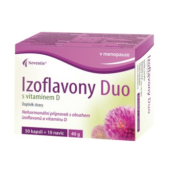 Izoflavony Duo s vitamínem D—50+10 tobolek