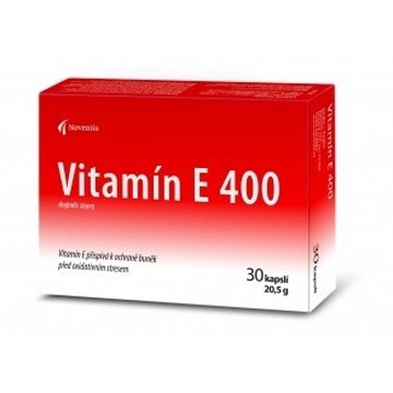 Vitamín E 400mg—30 tobolek - AKCE Exp. 1/25 (2 ks k objednávní, další za běžnou cenu 90,- Kč)