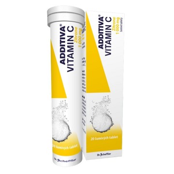 Additiva Vitamin C Zitrone 1000mg—20 šumivých tablet