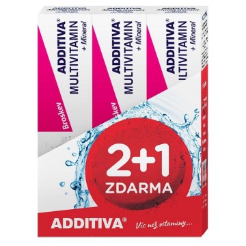 Sada Additiva MM 2+1 broskev—šumivé tablety 30x20ks