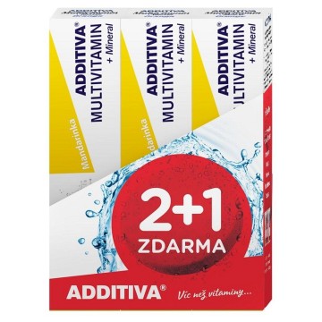 Sada Additiva MM 2+1 mandarinka—šumivé tablety 30x20ks