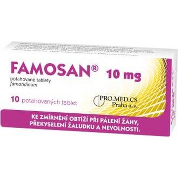 Famosan 10 mg—10 potahovaných tablet