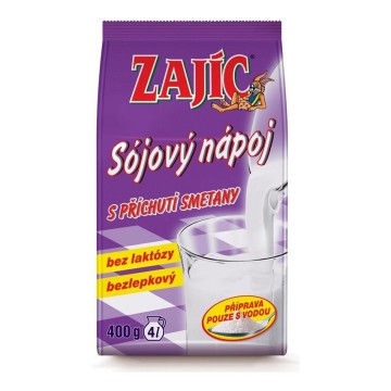 Zajíc Sójový nápoj s příchutí smetany—400 g