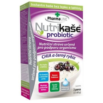 Nutrikaše probiotic CHIA a černý rybíz—3x60 g