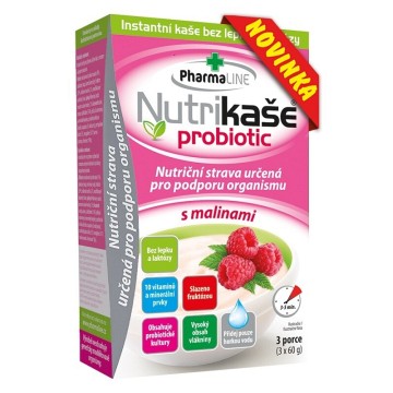 Nutrikaše probiotic s malinami—3x60g