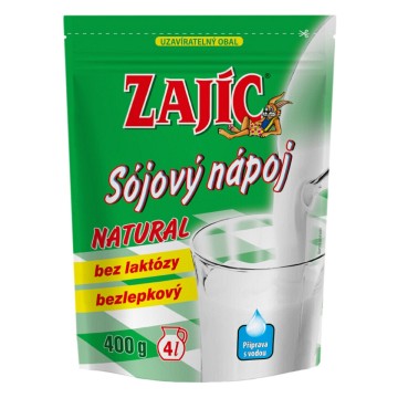 Sojový nápoj Zajíc Natural sáček —400g DOYPACK