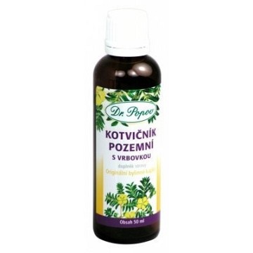 Dr.Popov Kotvičník pozemní s vrbovkou —50 ml