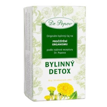 Dr.Popov Čaj Bylinný detox —20x1.5g