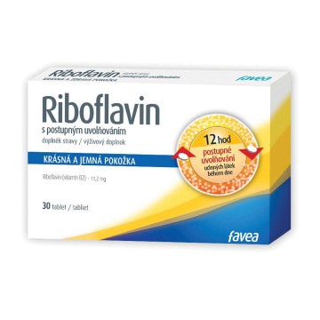 Riboflavin s postupným uvolňováním—30 tablet