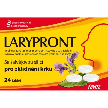 Larypront se Šalvějovou silicí—24 tablet