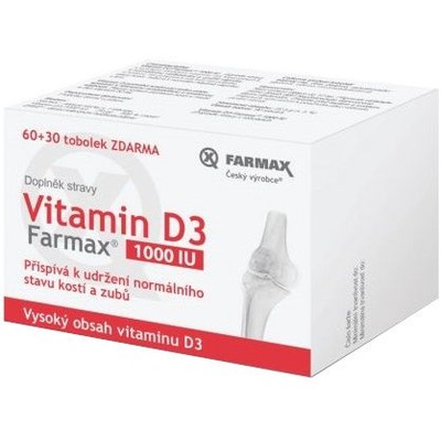 Farmax Vitamin D3 1000IU—60+30 tobolek