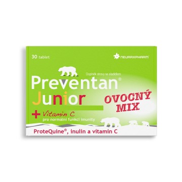 Preventan Junior ovocný mix —30 tablet