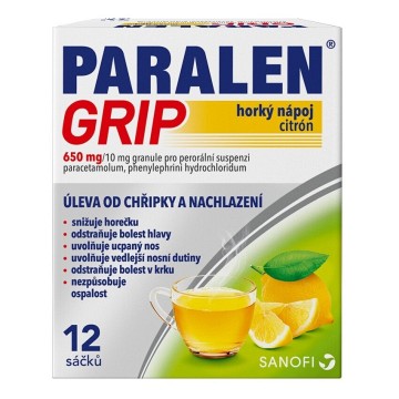 Pralen Grip Horký nápoj Citrón—12 sáčků