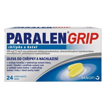 Paralen Grip Chřipka a kašel—24 tablet