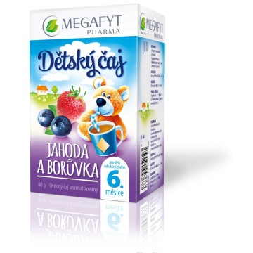 Megafyt Dětský čaj jahoda a borůvka—20x2g