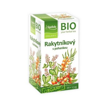 Apotheke BIO Rakytníkový čaj s pohankou—nálevové sáčky 20x1,5g