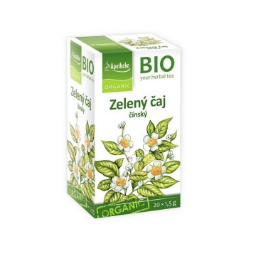 Apotheke BIO Zelený čaj—nálevové sáčky 20x1,5g