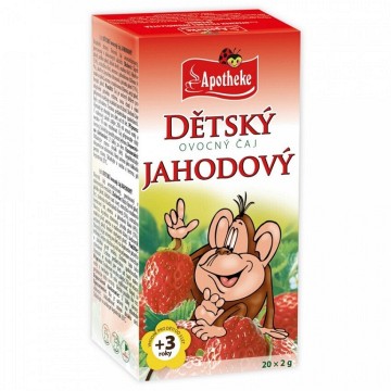 Apotheke Dětský ovocný čaj jahodový—20x2 g