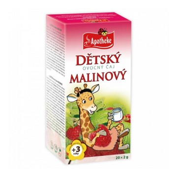 Apotheke Dětský ovocný čaj malinový—20x2 g