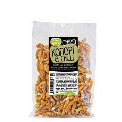 Green Apotheke Chipsy s konopím a chilli—100 g