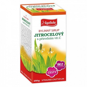 Apotheke Bylinný sirup Jitrocelový—250 g