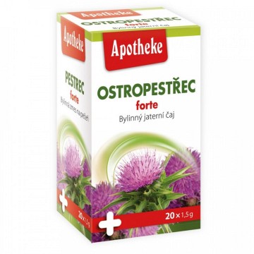 Apotheke Ostropestřec forte jaterní—nálevové sáčky 20x1,5g