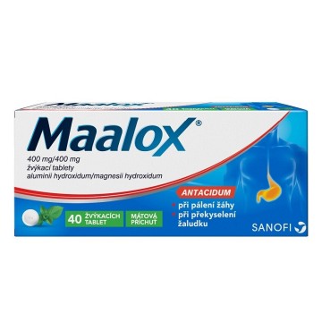 Maalox—40 žvýkacích tablet