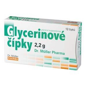 Glycerinové čípky 2.2g Dr.Müller—12 čípků