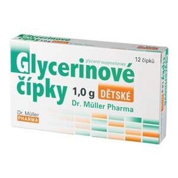 Dr.Müller Glycerinové čípky 1.0g dětské—12 čípků