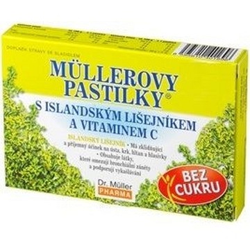 Müllerovy pastilky s isl.lišejníkem bez cukru—36 ks