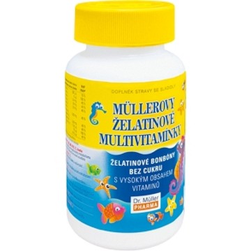 Müllerovy želatinové multivitamínky—60 ks