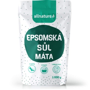 Allnature Epsomská sůl Máta—1000 g