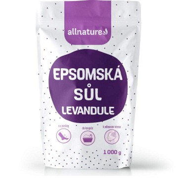 Allnature Epsomská sůl Levandule—1000 g