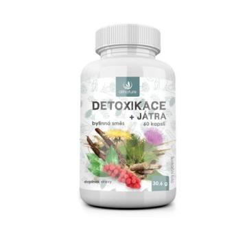 Allnature Detoxikace+játra bylinný extrakt—60 tobolek