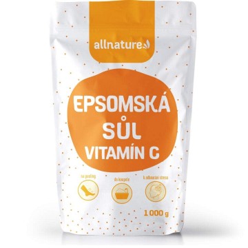 Allnature Epsomská sůl s vitamínem C—1000 g