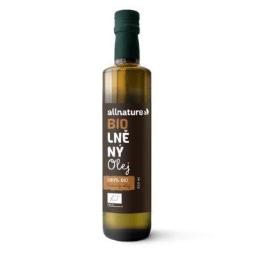 Allnature Lněný olej BIO—250 ml