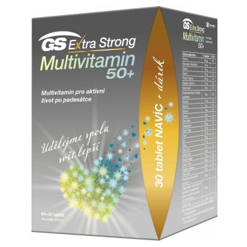 GS Extra Strong Multivit.50+—120 tablet + dárek