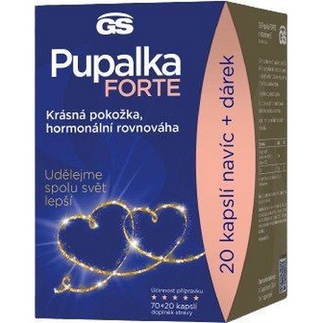 GS Pupalka Forte s vitamínem E—70 + 20 kapslí DÁREK