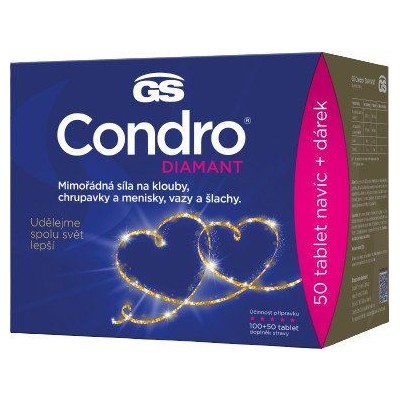 GS Condro DIAMANT —100+50 tablet, dárek 2022 ČR/SK