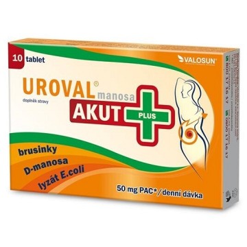 Walmark Uroval Manosa Akut Plus —10 tablet