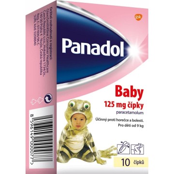 Panadol Baby 125mg—10 čípků