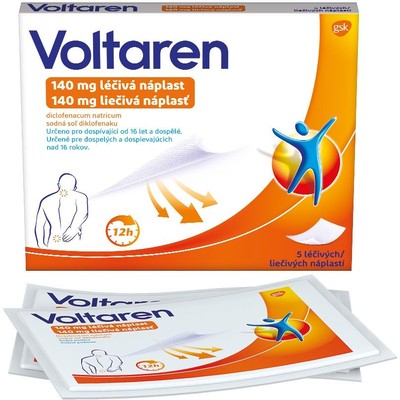 Voltaren 140mg—léčivá náplast 5 kusů