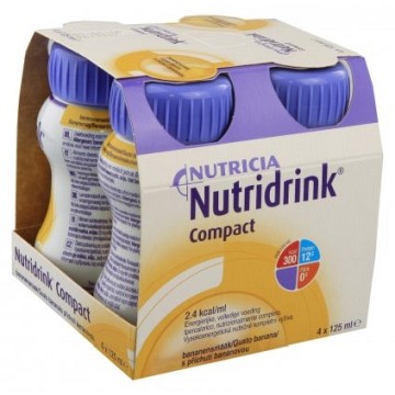 Nutridrink Compact S příchutí banánovou—4x125 ml