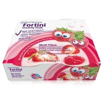 Fortini Creamy Fruit Multi Fibre Červené ovoce—4x100 g