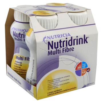 Nutridrink Multi Fibre Vanilka—4x200 ml