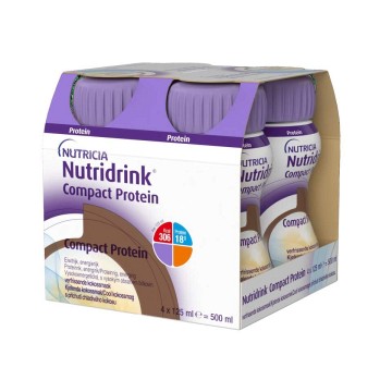 Nutridrink Compact Protein—s příchutí chladivého kokosu, 4x125ml