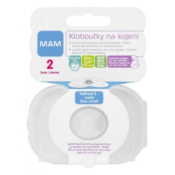 MAM Prsní kloboučky velikost S (17mm)—2ks