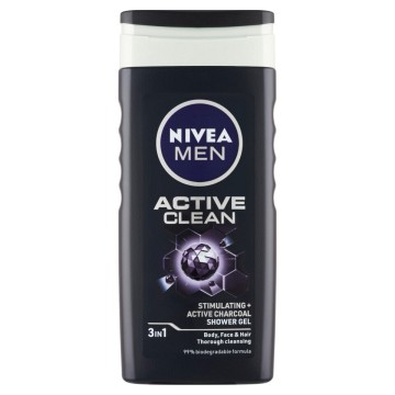 NIVEA Sprchový gel muži Active Clean—250ml 84045