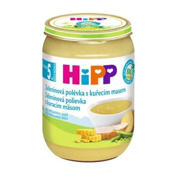 HiPP BIO Zeleninová polévka s kuřecím masem —190 g